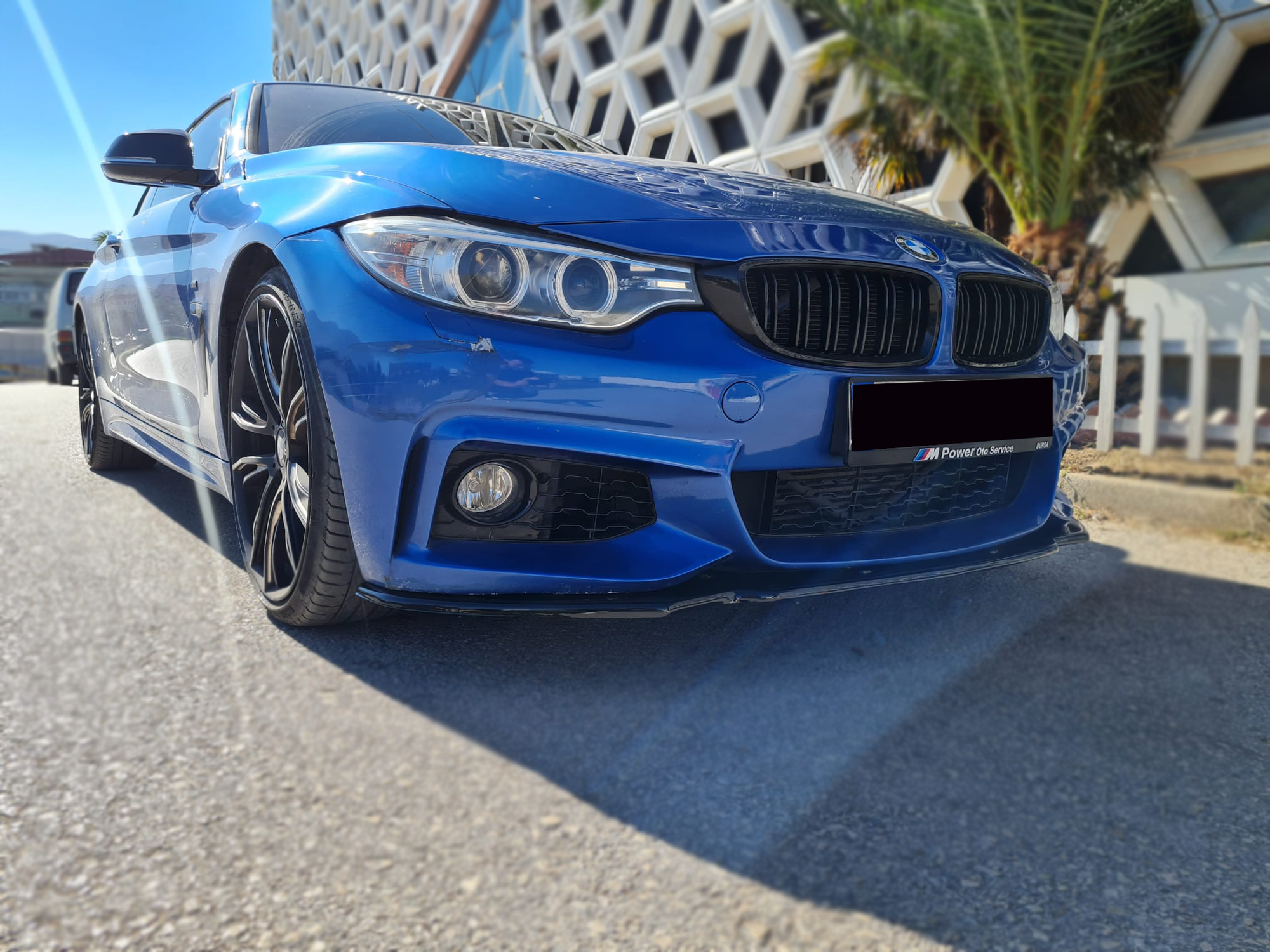 Front Splitter V.2 for BMW 4 Series F32/F33/F36 M-Pack (2013-2019) - Plus Body Kits