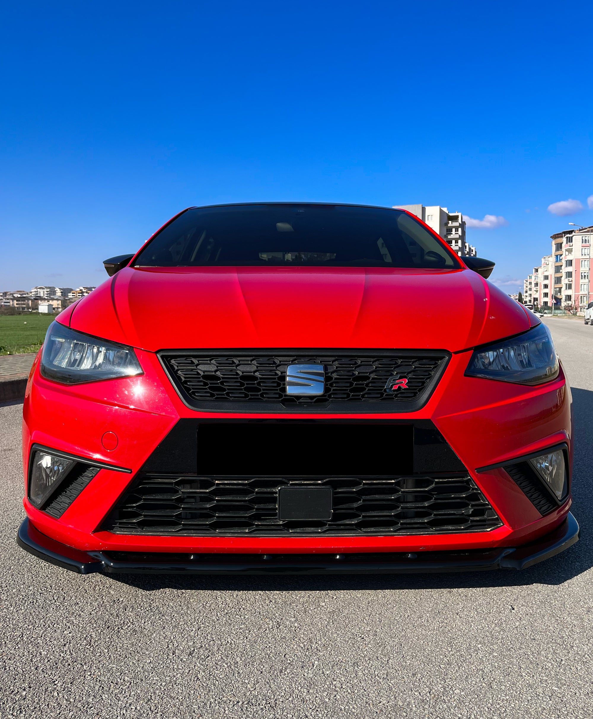 Front Splitter for SEAT Ibiza Mk5 (2017-2021) - Plus Body Kits